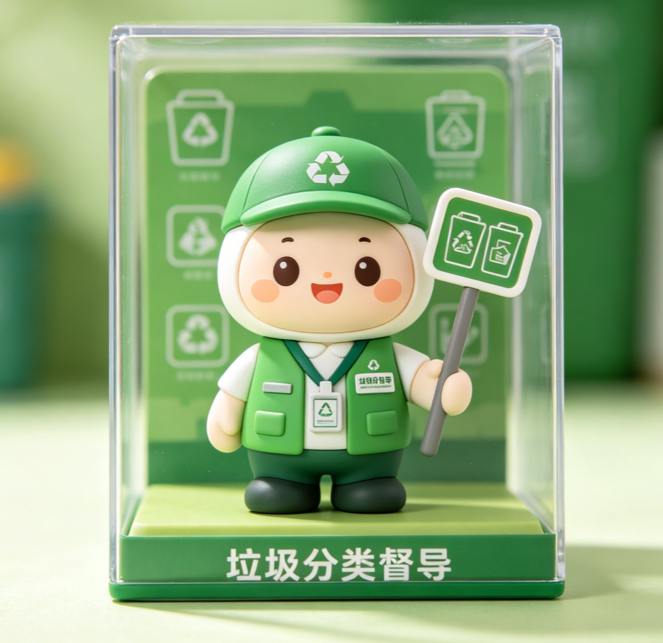 市政公益 IP 温情传播，东莞市麒盛达园林环卫职业盲盒公仔赋能文明城市品牌流量打造(图1)
