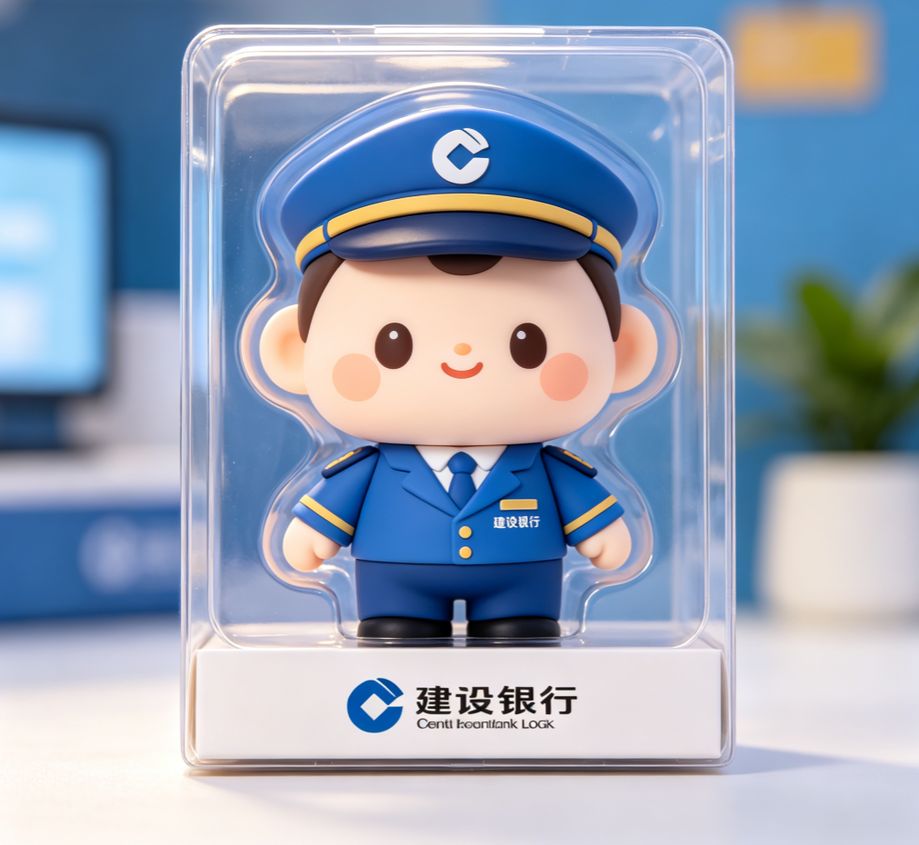 建设银行一线柜员 IP 塑胶盲盒市场趋势分析 麒盛达一站式定制赋能银行品牌年轻化升级(图1)