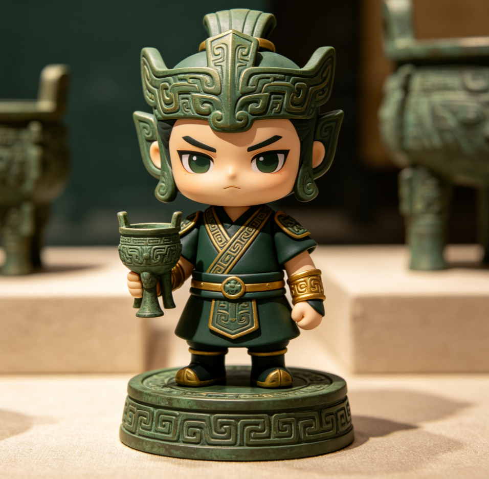 文博国风 IP 塑胶盲盒公仔热度攀升 麒盛达深挖传统文化打造国漫历史人物摆件(图1)