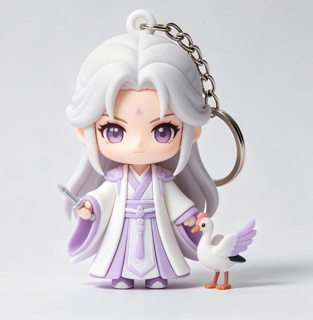 玄幻国漫硅胶公仔 OEM 代工如何选?源头厂家麒盛达全链条承接仙侠 PVC 钥匙扣订单(图4) 玄幻国漫硅胶公仔 OEM 代工如何选?源头厂家麒盛达全链条承接仙侠 PVC 钥匙扣订单(图4)